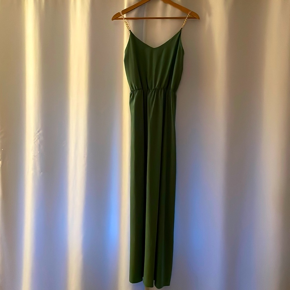 tea n rose green maxi dress